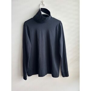 Lands' End Black Turtleneck Women Size L